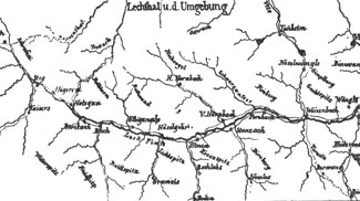 Karte des Lechtals